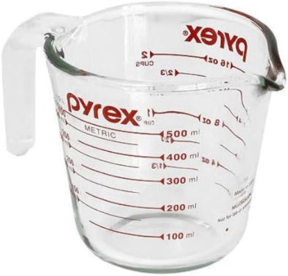 Picture of Pyrex Prepware 6001075 Measuring Cup, Red Graphics, Clear