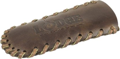 Picture of Lodge Nokona Leather Hot Handle Holder - Premium Ball Glove Leather Hot Handle Holder Designed for Traditional Lodge Cast Iron Products – Reusable Heat Protection Up to 600° - Brown