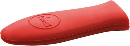 Picture of Lodge Silicone Mini Hot Handle Holder - Dishwasher Safe Mini Hot Handle Holder Designed for Lodge Cast Iron Skillets 8 Inches or Smaller w/Keyhole Handle - Reusable Heat Protection Up to 500° - Red [Amazon-developed Certification] Compact by Design