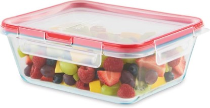 Picture of Pyrex Freshlock Glass Food Storage Container, Airtight & Leakproof Plastic Locking Lids, Freezer Dishwasher Microwave Safe, 8 Cup