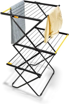 Picture of Joseph Joseph AirFrame 3-Tier Clothes Airer Drying Rack, 53 ft Capacity, Indoor/Outdoor, Stable, Foldable, Compact Storage