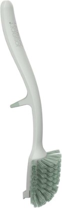 Picture of Joseph Joseph Edge Dish Brush with Integrated Sink Rest, Light Stone/Sage