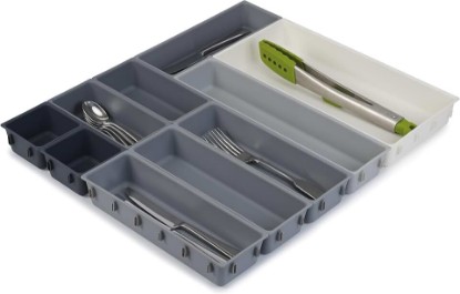 Picture of Joseph Joseph Blox 10 Piece Plastic Storage Trays Organizer Grey