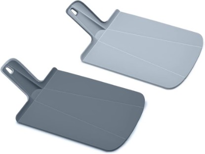 Picture of Joseph Joseph Chop2Pot Plus Foldable Plastic Cutting Boards, Easy Grip Handle, Non Slip Feet, Blue