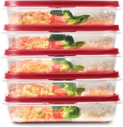 Picture of Rubbermaid EasyFindLids Meal Prep Containers 5.5 Cup Red