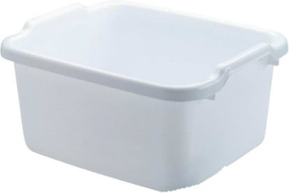 Picture of Rubbermaid 15" White Dishpan, 15.6 Qt, 15.23" x 12.46" x 7.8"