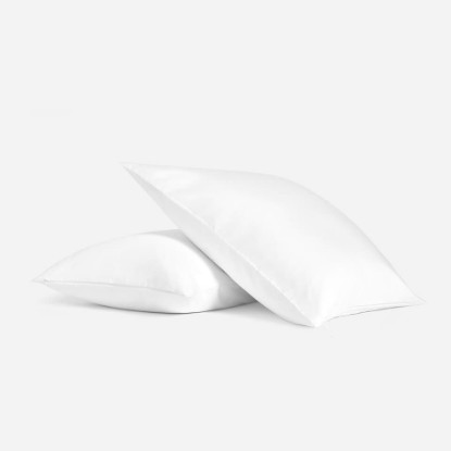Picture of Brooklinen 500 Thread Count Sateen Pillow Protector Set of 2 - Standard Size (20" x 27") - Zippered Pillow Covers for Freshness & Longevity - 100% Cotton, Smooth & Breathable