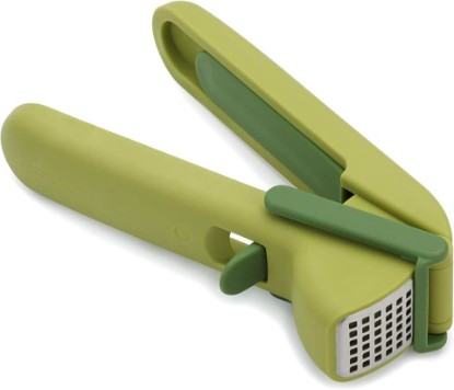 Picture of Joseph Joseph CleanForce Garlic Press - Garlic Mincer with Trigger-Operated Wiper Blade & Handy Cleaning Tool, Green
