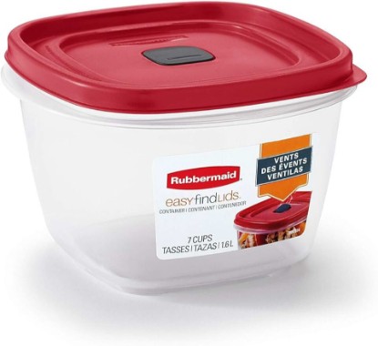 Picture of Rubbermaid 7 cups Food Storage Container 3 Pack Clear