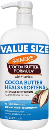 Picture of Palmer's Cocoa Butter Formula Daily Skin Therapy Body Lotion, 33.8 Oz Pump Bottle, Intensive Moisturizer for Dry and Eczema-Prone Skin, Enriched with Vitamin E, Helps Provide 48-Hour Deep Hydration
