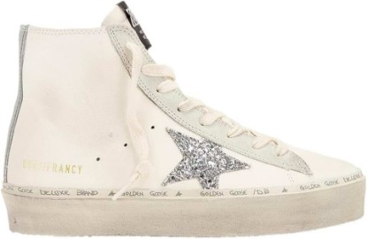 Picture of Golden Goose Women's Hi Francy Nappa and Suede Upper Glitter Star Leather List