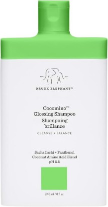 Picture of Drunk Elephant Cocomino Glossing Shampoo - 240 ml/8 oz - Coconut Amino Acids - Clean Clinical - Sulfate-Free - Cruelty-Free - Dermatologist-Tested - Free of Essential Oils, Silicones, and SLS
