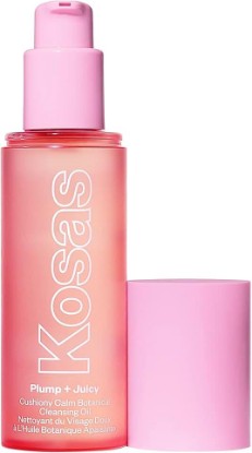Picture of Kosas Plump + Juicy Cushiony Calm Botanical Cleansing Oil – Hydrating Makeup Remover for Sensitive Skin, Non-Greasy Oil Cleanser with Ceramides & Squalane for Soft, Soothed Skin​