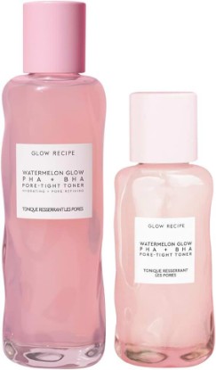 Picture of Glow Recipe Toner Duo - Glow Recipe PHA+BHA Pore Minimizer & Facial Exfoliator for Glass Skin - Tightening & Hydrating Skincare with Hyaluronic Acid (150 ml & 40 ml)