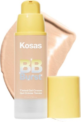 Picture of Kosas BB Burst Tinted Face Gel Cream - Supports Healthy Collagen, Smoothes Skin, Hydrates & Moisturizes - Lightweight Buildable Coverage - Light+ Cool 15, (1 Oz/30 ML)