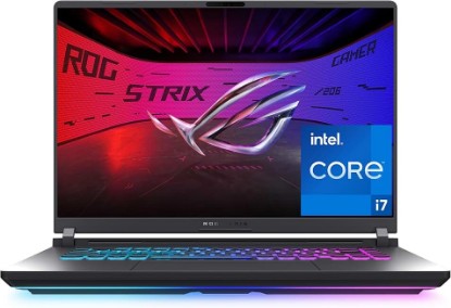 Picture of ASUS ROG Strix G16 (2025) Gaming Laptop, 16” FHD+ 16:10 165Hz/3ms Display, NVIDIA® GeForce RTX™ 5060 Laptop GPU, Intel® Core™ i7 Processor 14650HX, 16GB DDR5, 1TB Gen 4 SSD, Wi-Fi 7, Windows 11 Home