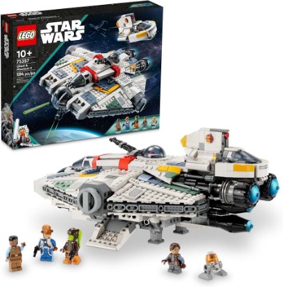 Picture of LEGO Star Wars Ahsoka Ghost and Phantom II Spaceship Toy - Star Wars Building Toys Set for Kids, Boys & Girls, Ages 10+ - Gifts for Birthdays - 5 Minifigures - 75357