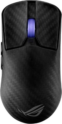 Picture of ASUS ROG Harpe Ace Extreme Wireless Esports Gaming Mouse – Carbon Fiber Build, 47g Lightweight, Tri-Mode Connectivity, 42K DPI, up to 70Hr Battery, Glass Skates, Pro-Approved, PC/Mac Support - Black