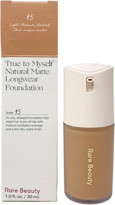 Picture of Rare Beauty True to Myself Natural Matte Longwear Foundation ​- 15 Light Medium Neutral (1 fl oz / 30 mL)