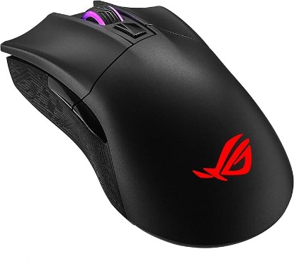 Picture of ASUS Wireless Optical Gaming Mouse for PC - ROG Gladius II | Right-Hand Grip | 12000 DPI Optical Sensor, 400 IPS, Omron Switches | 6 Programmable Buttons | Aura Sync RGB Lighting, ROG Armoury II