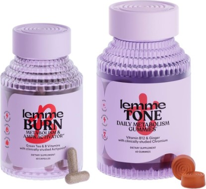 Picture of Lemme Daily Sculpt Bundle - Burn Capsules & Tone Gummies, Promote Lean Body Mass for Men & Women (60 ct Each)