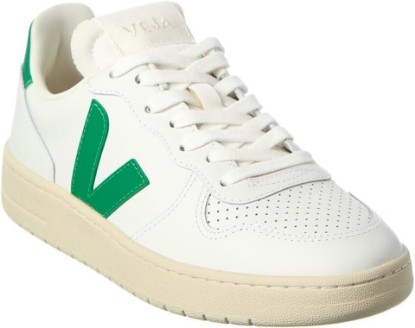Picture of Veja Women's V-10 Sneaker, White Emeraude, 8
