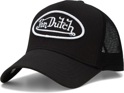 Picture of Von Dutch Unisex Trucker Hat - Retro Classic Solid Color Mesh Back Snapback Baseball Cap for Men & Women.
