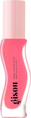 Picture of Gisou Honey Infused Lip Oil – Hydrating & Glossy Lip Oil with Mirsalehi Honey & Jojoba Seed Oil, Non-Sticky Shine, Bee-lini Peach, 0.27 fl oz