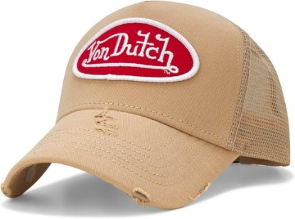 Picture of Von Dutch Unisex Trucker Hat - Retro Classic Solid Color Mesh Back Snapback Baseball Cap for Men & Women.