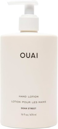 Picture of OUAI Hand Lotion - Daily, Lightweight, Hydrating Lotion for Dry Skin - Made with Avocado, Rosehip and Jojoba Oil to Lock in Moisture - Never Greasy (16 Fl Oz)
