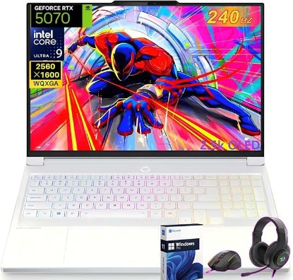 Picture of Lenovo Legion 7i AI Gaming Laptop, Intel Core Ultra 9 Series 2 275HX (24-Core), 16" 2.5K 240Hz OLED Display, 32 GB DDR5, 1 TB SSD, NVIDIA RTX 5070, Hyper Cooling, Backlit KB, Wi-Fi 7, Windows 11 Pro