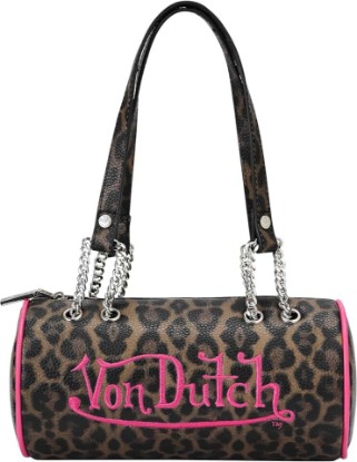 Picture of Von Dutch Barrel Bag, Vegan Leather Shoulder Bag
