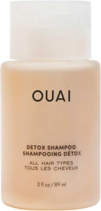 Picture of OUAI Detox Shampoo Travel Size - Clarifying Shampoo for Build Up, Dirt, Oil, Product and Hard Water - Apple Cider Vinegar & Keratin for Clean, Refreshed Hair - Sulfate-Free Hair Care (3 oz)