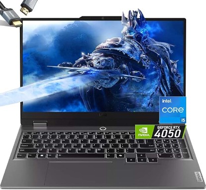 Picture of Lenovo LOQ 15 Gaming Laptop - RTX 4050 - Intel Core i5-12450HX Beat AMD Ryzen 7 4800H -15.6" FHD 144Hz - 32GB RAM| 1TB SSD -Backlit Keyboard - Creator Gamer PC Video Editing -Windows 11 TCO Certified