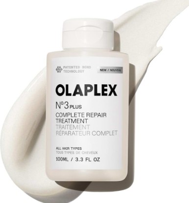 Picture of Olaplex N°.3PLUS Complete Repair Treatment: 3-minute Pre-shampoo Treatment to Immediately Repair Hair Damage for Softer, Stronger Hair | For Coily, Curly, Straight, and Wavy
