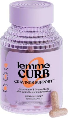 Picture of Lemme Curb Cravings, Improve Carb Metabolism, Support Weight Management w/Clinically Studied Chromium Picolinate, Bitter Melon, Ceylon Cinnamon & Greens Blend I Drug-Free (30-Day Supply)