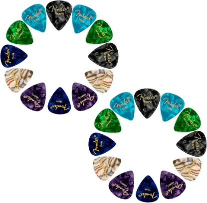 Picture of Fender Premium 24 Pack Picks Sampler - Includes Thin, Medium & Heavy Gauges (Austin Bazaar Exclusive)