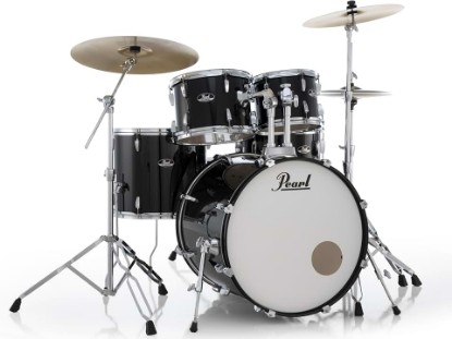 Picture of Pearl Roadshow Drum Set 5-Piece Complete Kit with Upgraded BRD Cymbals and Additional Cymbal Stand