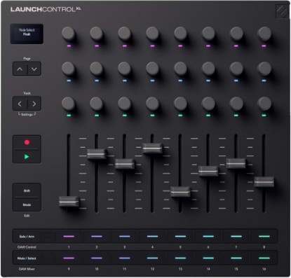 Picture of Novation Launch Control XL 3 – USB Powered, MIDI Control Surface and Mixer for DAW and Hardware Integration with 8 Faders, 24 Endless Encoders, 5-Pin MIDI I/O, and Music Software Bundle