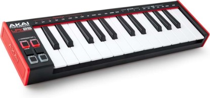 Picture of Akai Professional LPK25 - USB MIDI Keyboard Controller with 25 Responsive Synth Keys for Mac and PC, Arpeggiator and Music Production Software,black