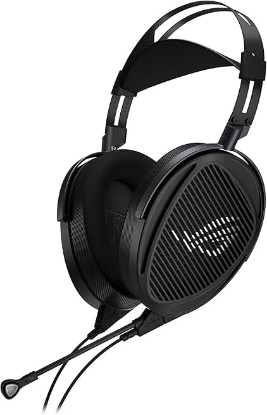 Picture of ASUS ROG Kithara Gaming Headset - 100mm HIFIMAN planar magnetic driver, full-band MEMS boom microphone, dual 3.5mm inputs, balanced 4.4mm connectors, 3.5mm and 6.3mm single-ended connectors
