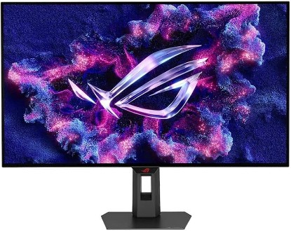 Picture of ASUS ROG Strix 32” 4K OLED Gaming Monitor (XG32UCWMG) - TrueBlack Glossy, Dual Mode(4K@240Hz, FHD@480Hz), 0.03ms, G-SYNC Compatible, Neo Proximity Sensor, USB-C, HDMI 2.1, 3 yr Warranty