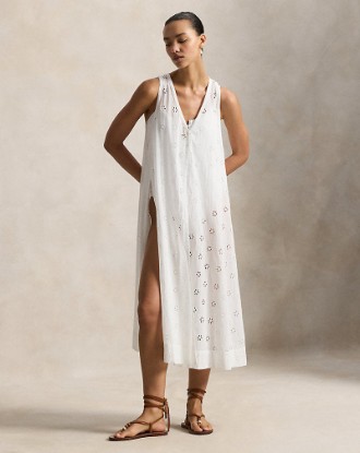 Picture of Cotton Eyelet Midi Cover-Up