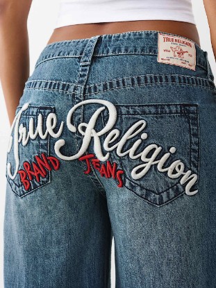 Picture of JESSIE EMBROIDERED SUPER BAGGY JEAN